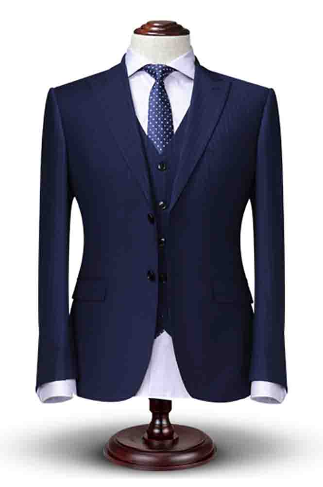 高級(jí)西服定制藍(lán)色